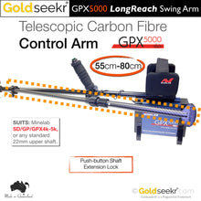 Load image into Gallery viewer, LongReach Telescopic Swing Arm – for Minelab SD/GP/GPX4000-5000