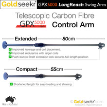 Load image into Gallery viewer, LongReach Telescopic Swing Arm – for Minelab SD/GP/GPX4000-5000