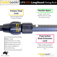 Load image into Gallery viewer, LongReach Telescopic Swing Arm – for Minelab SD/GP/GPX4000-5000