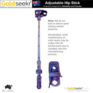 Hipp Stick - Adjustable Metal Detector Bungee Strut | GoldSeekr