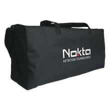 Load image into Gallery viewer, Nokta metal detector carry bag with shoulder strap and accessory compartments for detector transport and storage