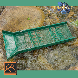 30" x 10" Light Weight Green Sluice Box With Shoulder Strap | BJK.