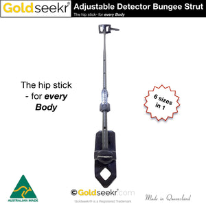 Hipp Stick - Adjustable Metal Detector Bungee Strut | GoldSeekr.