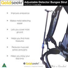 Load image into Gallery viewer, Hipp Stick - Adjustable Metal Detector Bungee Strut | GoldSeekr.