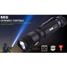 Load image into Gallery viewer, PowerTac M6 - 1300 Lumen USB Rechargeable LED Flashlight.